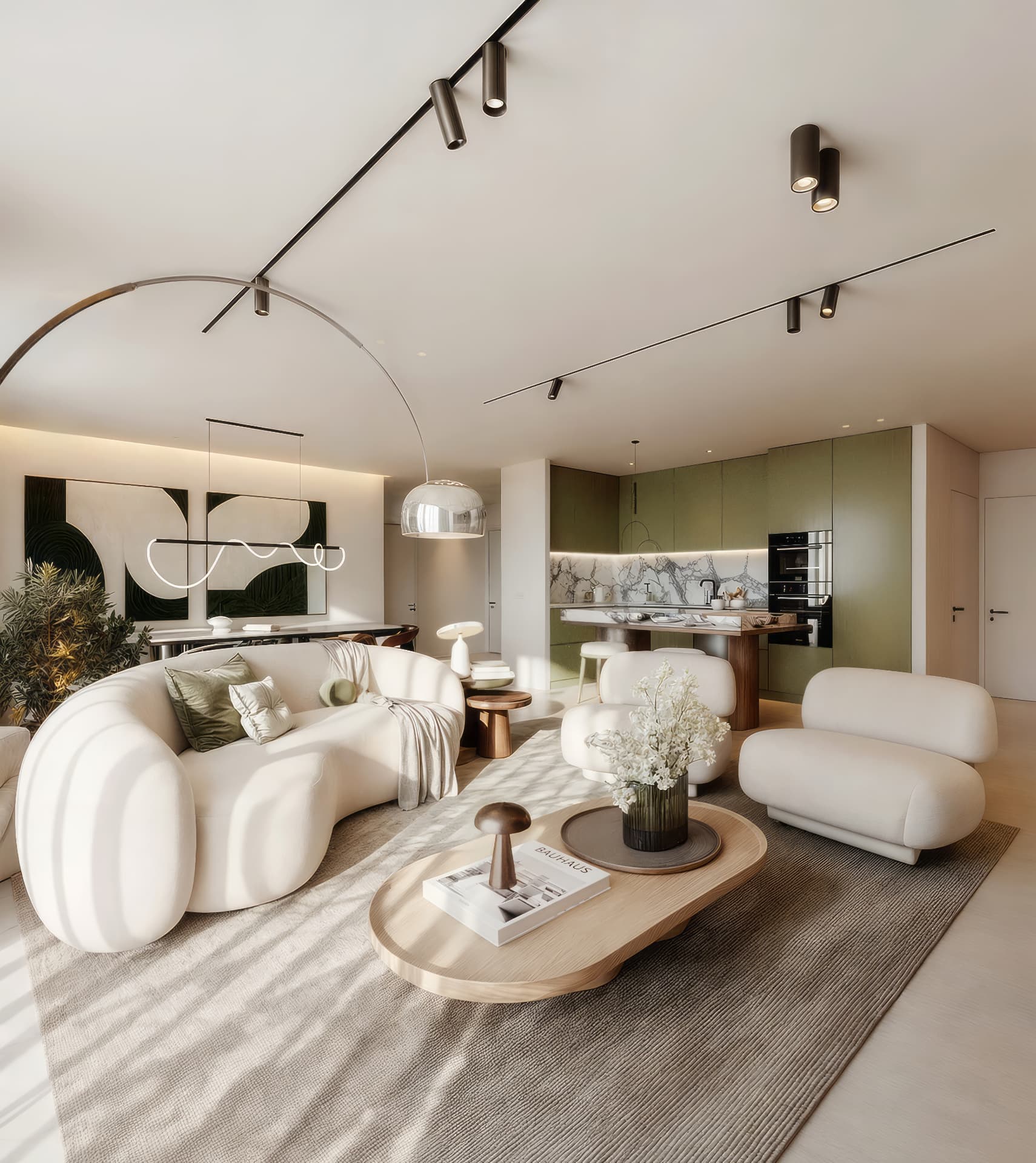 Open plan — sculptural comfort