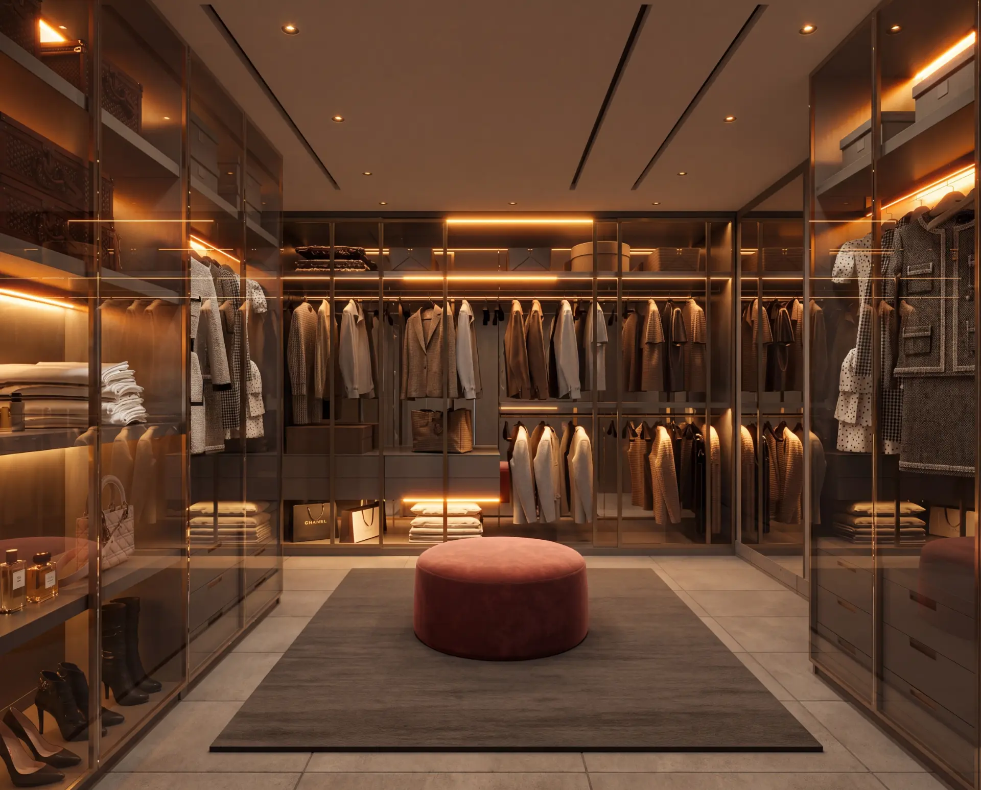 Smoked bronze dressing suite