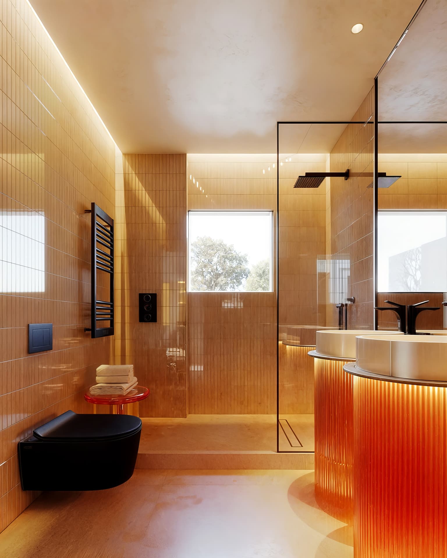 Amber glass sanctuary