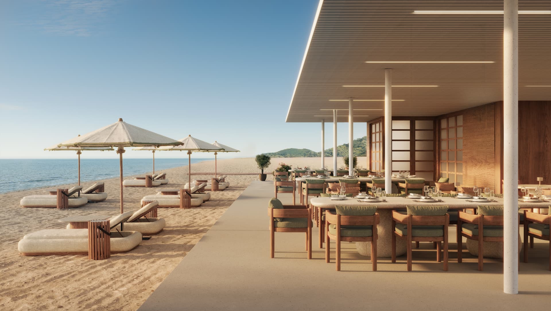 The Beach Deck — barefoot modernism & sunlit rest